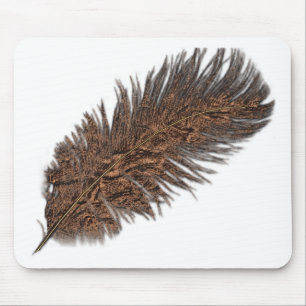 Alfombrilla De Ratón Colección de plumas de cobre
