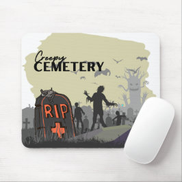 Alfombrilla De Ratón Colección de sellos de Halloween "Cementerio de Cr