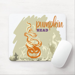Alfombrilla De Ratón Colección de sellos de Halloween "Pumpkinhead"