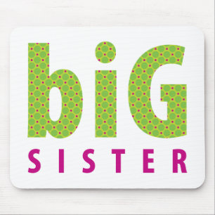 Alfombrilla De Ratón COLECCIÓN DE SIBLINGS - hermana mayor {lime}