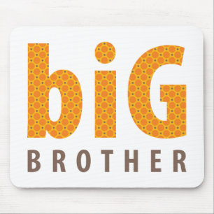 Alfombrilla De Ratón COLECCIÓN DE SIBLINGS - hermano mayor {naranja}