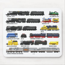 Colección de trenes PTW Mouse pad