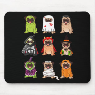 Alfombrilla De Ratón Colección Pug Happy Pugoween Halloween Spookeen Co