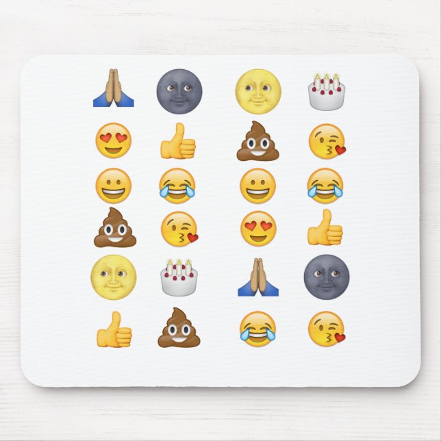Alfombrilla De Ratón Colección superior de la emoji (Frente)