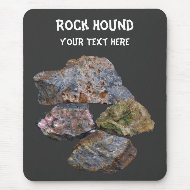 Alfombrilla De Ratón Colectores de minerales Rock Hound Funny Mousepad (Frente)