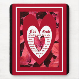 Alfombrilla De Ratón Coleus Close-up con John 3:16