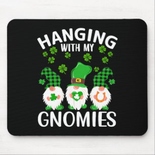 Alfombrilla De Ratón Colgando Con Mis Gnomies St Patricks Day Green Gno