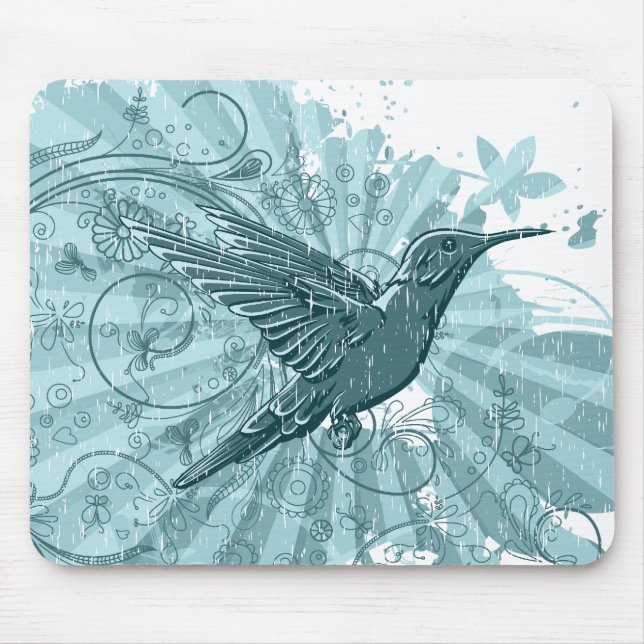 Alfombrilla De Ratón Colibrí Mousepad (Frente)