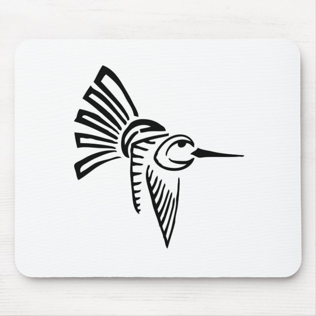 Alfombrilla De Ratón Colibrí tribal (Frente)