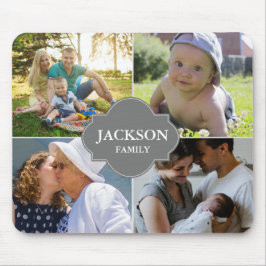 Alfombrilla De Ratón collage de fotos de la familia personalizado