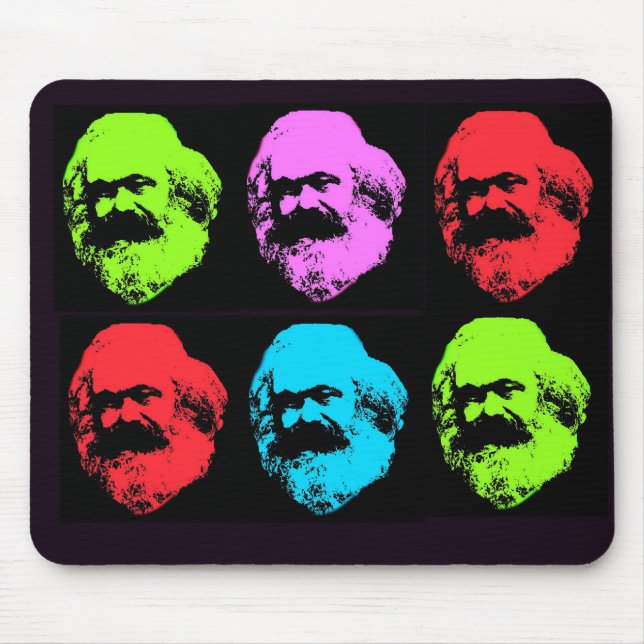 Alfombrilla De Ratón Collage de Karl Marx (Frente)