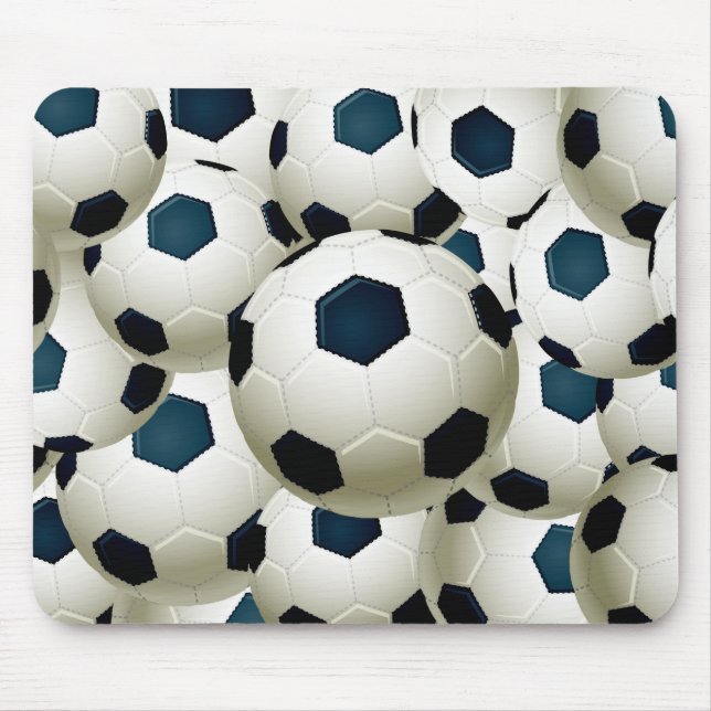 ALFOMBRILLA DE RATÓN COLLAGE DE LOS BALONES DE FÚTBOL (Frente)