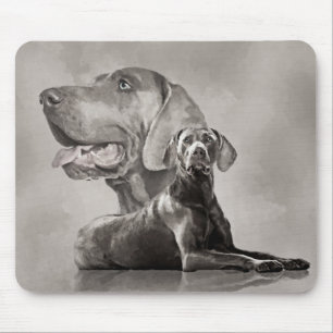 Alfombrilla De Ratón Collage de perros Weimaraner #2