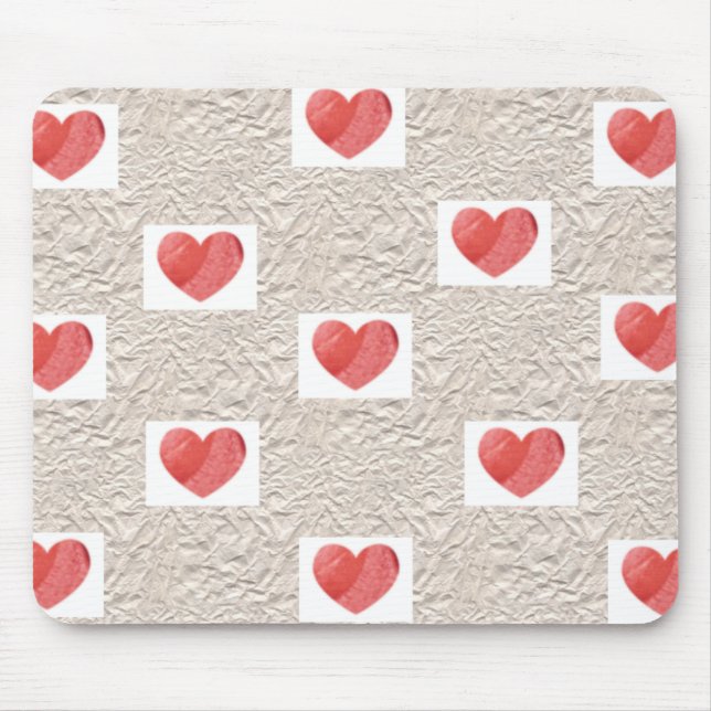 Alfombrilla De Ratón Collage Mousepad del corazón (Frente)