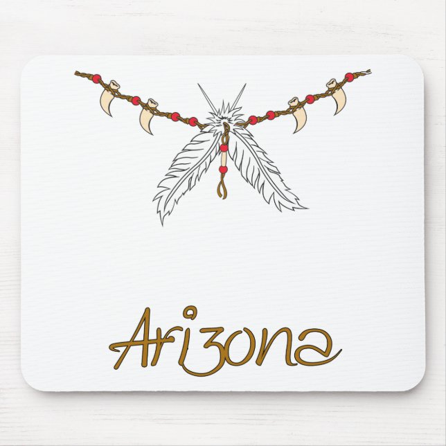 Alfombrilla De Ratón Collar de plumas (Frente)