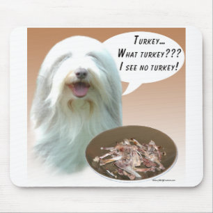 Alfombrilla De Ratón Collie barbudo Turquía