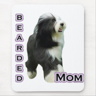 Alfombrilla De Ratón Collie Beared Mom 4