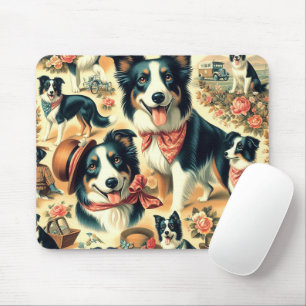 Alfombrilla De Ratón Collie de borde suave sin soldadura