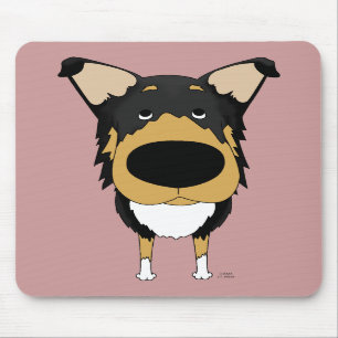 Alfombrilla De Ratón Collie liso Mousepad