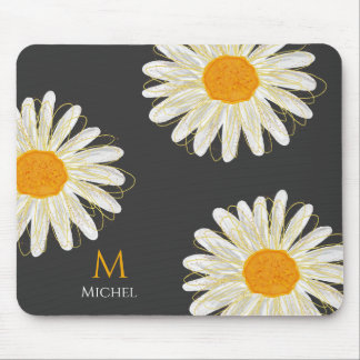 Alfombrilla De Ratón Colocación de agua Minimalista monograma Chamomile