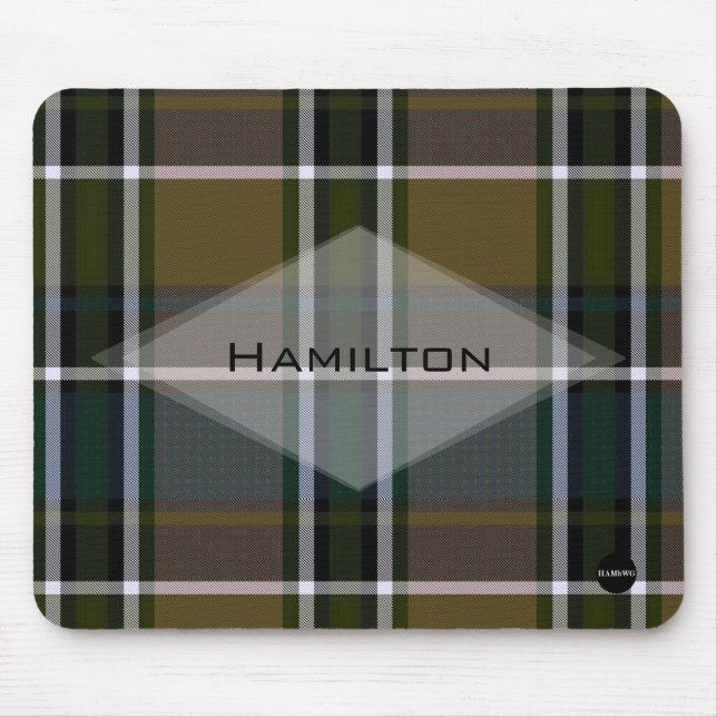 Alfombrilla De Ratón Colocar el teclado del ratón con su nombre HAMbyWG (Frente)