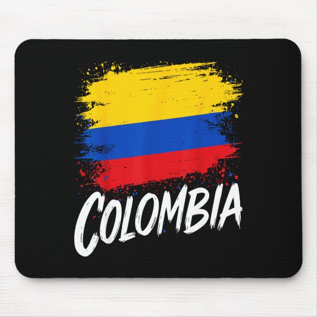 Alfombrilla De Ratón Colombia Lover Colombian Flag  (Frente)