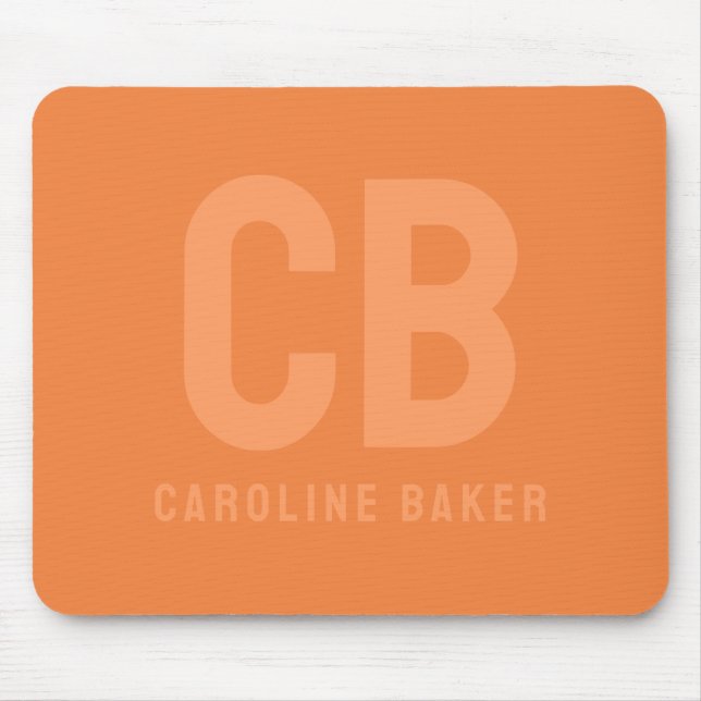 Alfombrilla de ratón Color de moda Naranja Fresca (Frente)