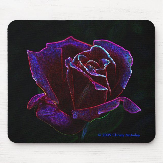 Alfombrilla De Ratón Color de rosa (Frente)