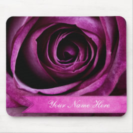 Alfombrilla De Ratón Color de rosa púrpura dramático elegante hermoso