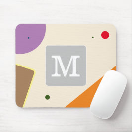 Alfombrilla De Ratón Color inicial curado multicolor Púrpura rosa