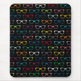 Alfombrilla De Ratón Color negro de lentes HIpster
