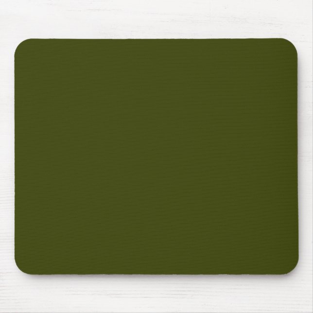 Alfombrilla De Ratón Color sólido verde oliva oscuro (Frente)