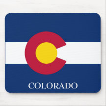 COLORADO Estado Bandera Mouse Pad Personalizar Tex