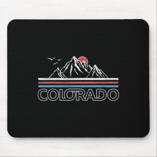 Alfombrilla De Ratón Colorado Mountain State Flag Tee Rocky Mountains S