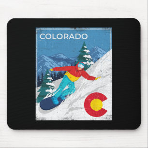 Alfombrilla De Ratón Colorado - Snowboarder Snowboard Snowboarder