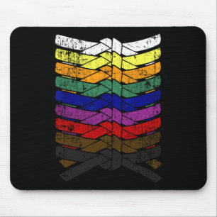 Alfombrilla De Ratón Colores de la correa de karate ilustrados de Guay 