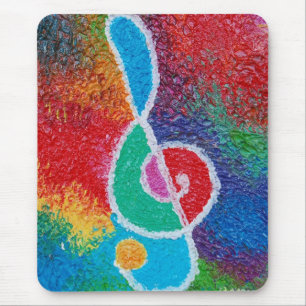 Alfombrilla De Ratón Colores de la música Mousepad