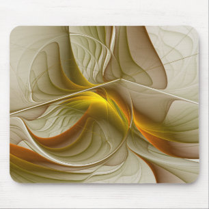 Alfombrilla De Ratón Colores de metales preciosos, arte fractal abstrac