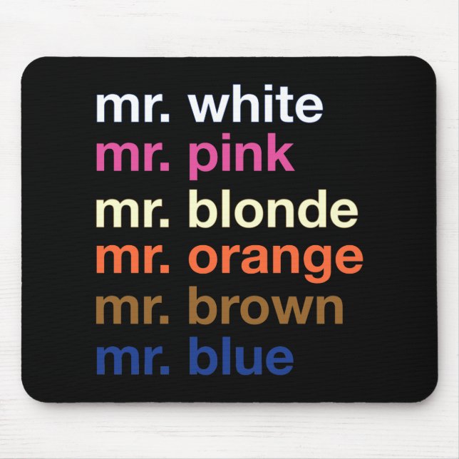 Alfombrilla De Ratón Colores del gángster (Frente)