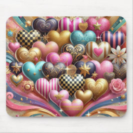 ALFOMBRILLA DE RATÓN COLORES DÍA DE SAN VALENTÍN BONITOS