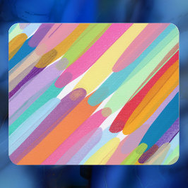Alfombrilla De Ratón Colores diagonales, pintura abstracta