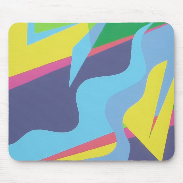 Alfombrilla De Ratón Colorful Abstract Shapes Mousepad (Frente)