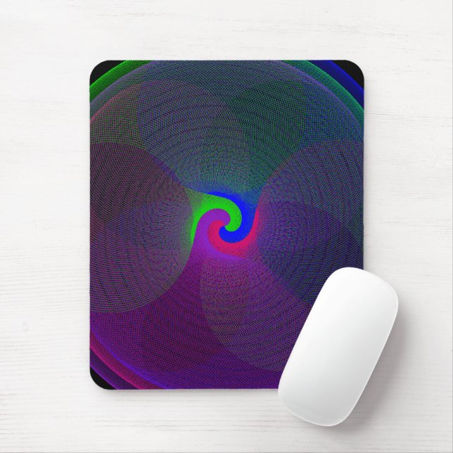 Alfombrilla De Ratón Colorful Fused Center Geometric Mouse Pad (Con ratón)