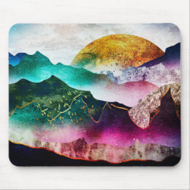 Alfombrilla De Ratón Colorful Gemstone Mountains