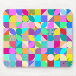 Alfombrilla De Ratón Colorful Geometric Abstract Fun Graphic Mouse Pad