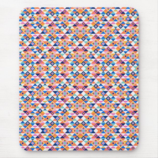 Alfombrilla De Ratón Colorful geometric pattern mouse pad  (Frente)