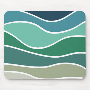 Alfombrilla De Ratón Colorful ocean waves