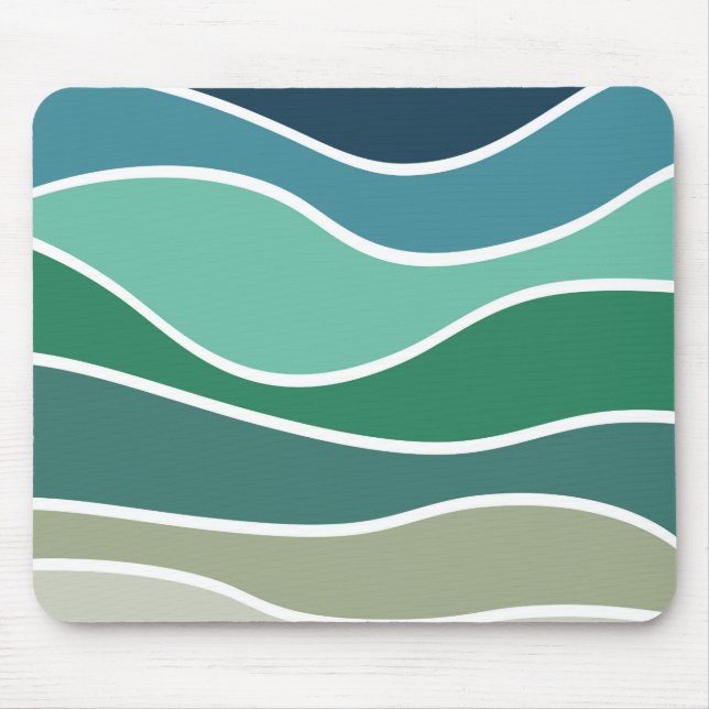 Alfombrilla De Ratón Colorful ocean waves (Frente)