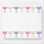 Alfombrilla De Ratón Colorida almohadilla Menorah Mouse<br><div class="desc">Coloca tu oficina con esta bonita almohadilla de ratón de Menorah.</div>
