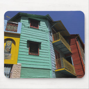 Alfombrilla De Ratón Colorida arquitectura del barrio de La Boca